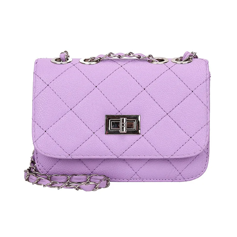 2019 جديد الأزياء ديموند سلسلة الأسود إمرأة حقيبة كتف منقوشة السيدات الأصفر Crossbody حقيبة صغيرة الوردي اللون حقيبة يد