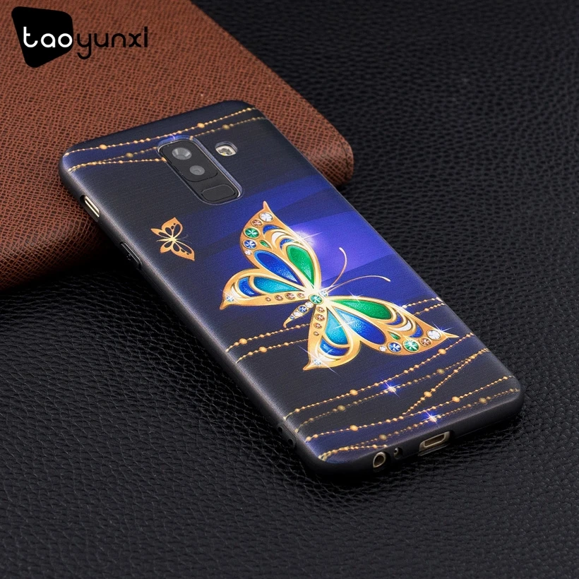 

TAOYUNXI Silicone Relief Phone Cases For Samsung Galaxy A6 Plus 2018 Cover For Samsung A6+ 2018 6.0 inch Housing Bag Skin Case