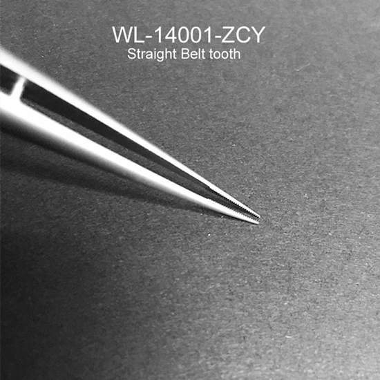 WL Высокоточный Пинцет для обслуживания специальный изгиб прямой 0,1 мм из нержавеющей стали BGA материнская плата Летающий провод пинцет - Цвет: WL-14001-ZCY