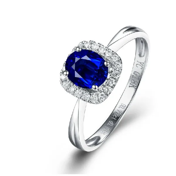 women luxurious engagement  ring  0 75ct real natural Sri  