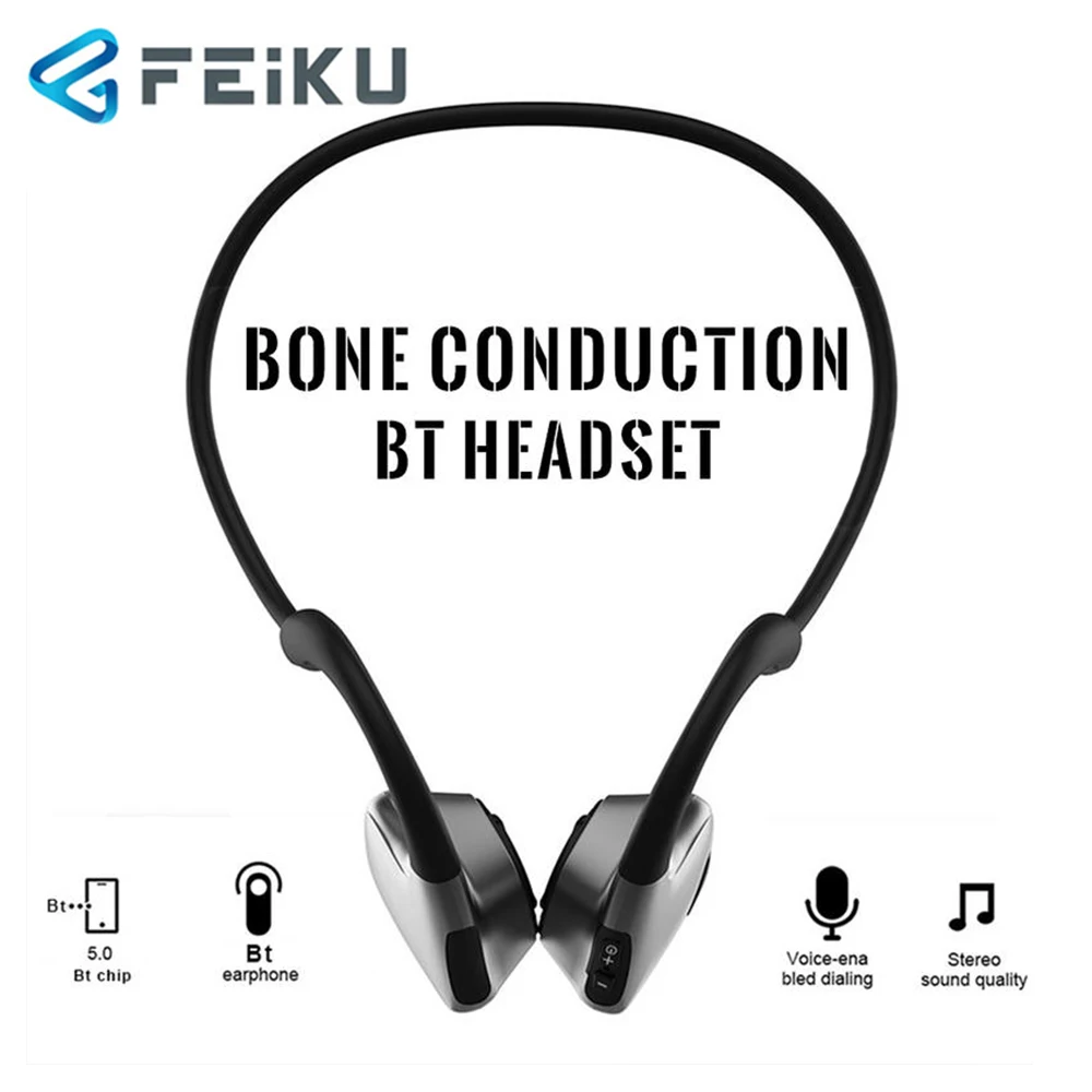 FEIKU костная проводимость Bluetooth 5 0 наушники легкий вес водонепроницаемая