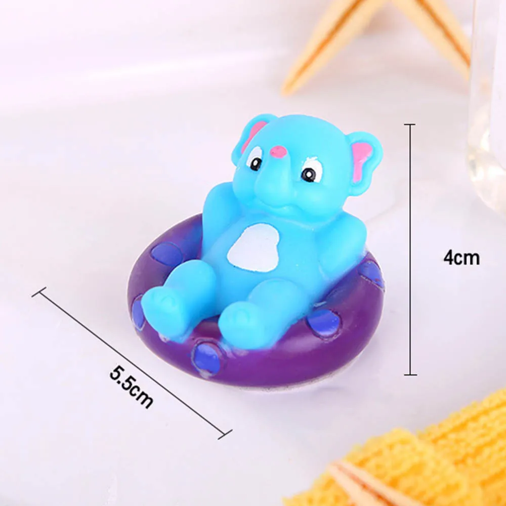 Выдвижение волос водное игрушка мягкие пластиковые водные игрушки мультипликационных животных плавательный круг пищалка родитель-ребенок игрушка, игрушки для ванной