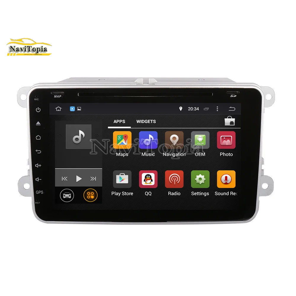 Cheap NAVITOPIA 4G RAM 64G ROM PX6 Android 9.0 Car DVD GPS Navigation for VW Passat B7/Passat Variant/Passat CC/Touran/Golf V VI 3