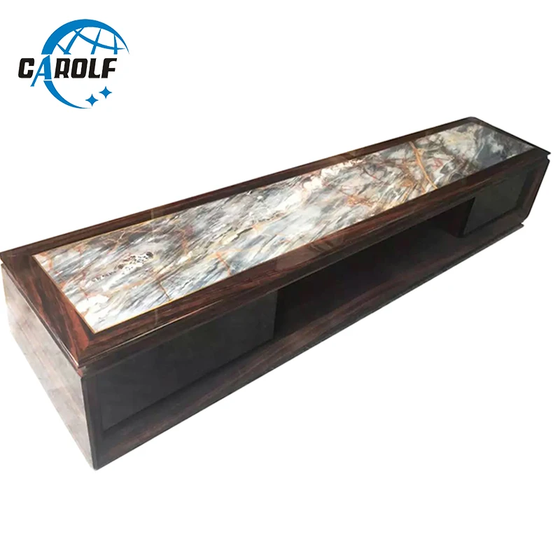 جديد وصول المنزل الأثاث المنتج رخيصة الثمن الحديثة منضدة تليفزيون المعيشة غرفة قرص من الرخام للمنضدة حامل تلفاز خشبي وحدة تليفزيون للبيع