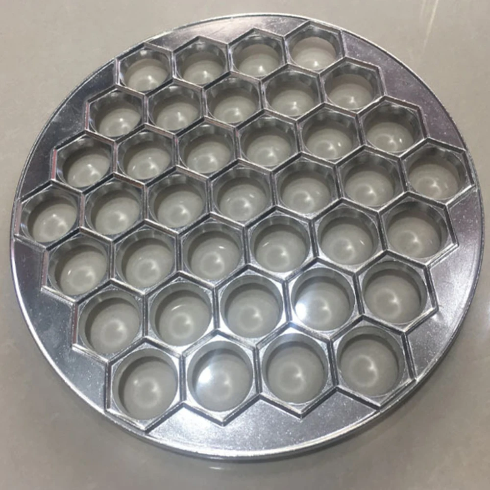 37 Holes Aluminum Alloy Dumplings Mold Kitchen Dough Press DIY Mold Food-Grade Kitchen Cooking Pastry Dumpling Making Tools