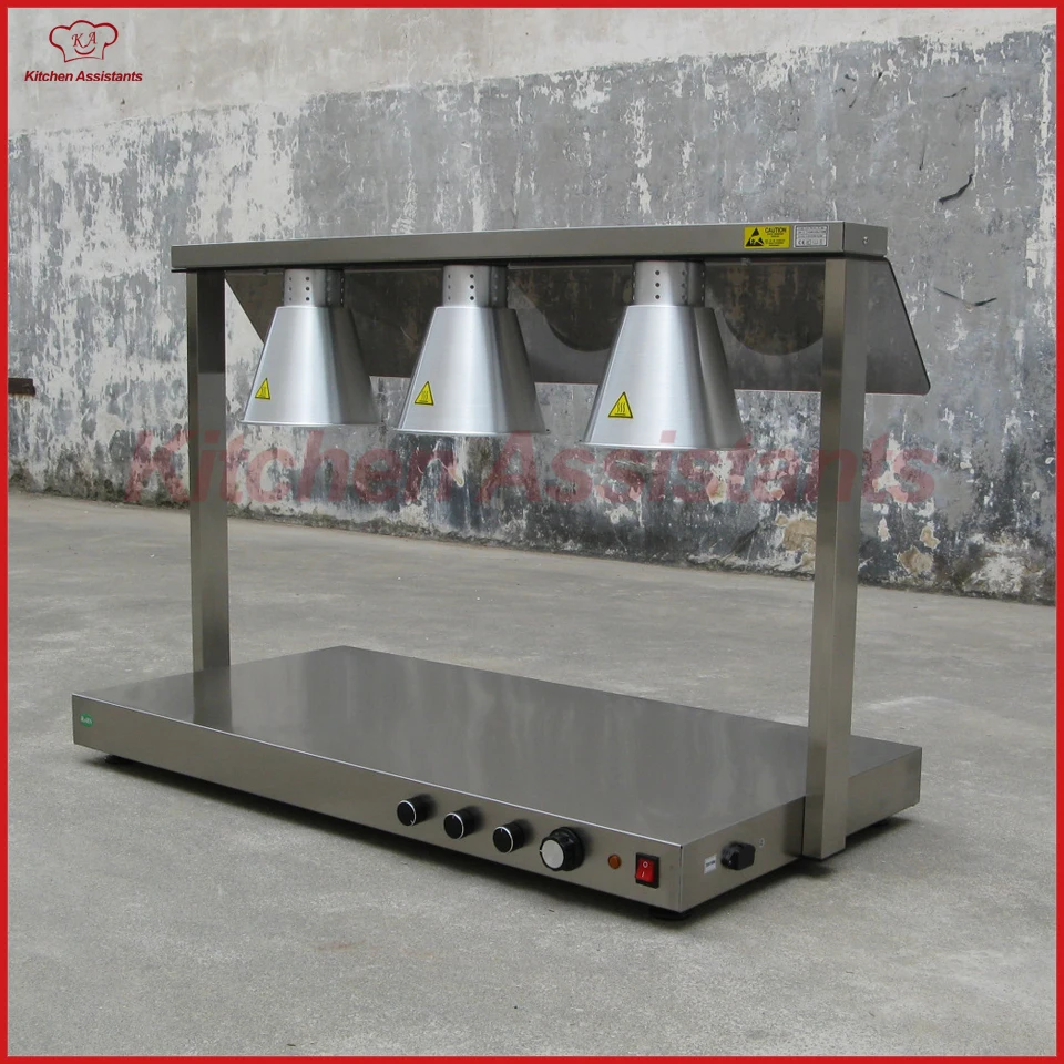 

DR3 luxury marble bottom Food Warming Lamp/ Three Lamp Warming Station