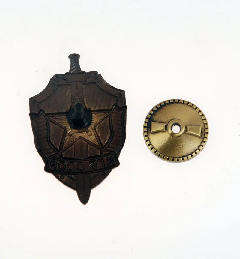 Surplus WWII USSR Soviet Union KGB Sword Shield Communist Honorary Pin Badge - RU005 - Image 2