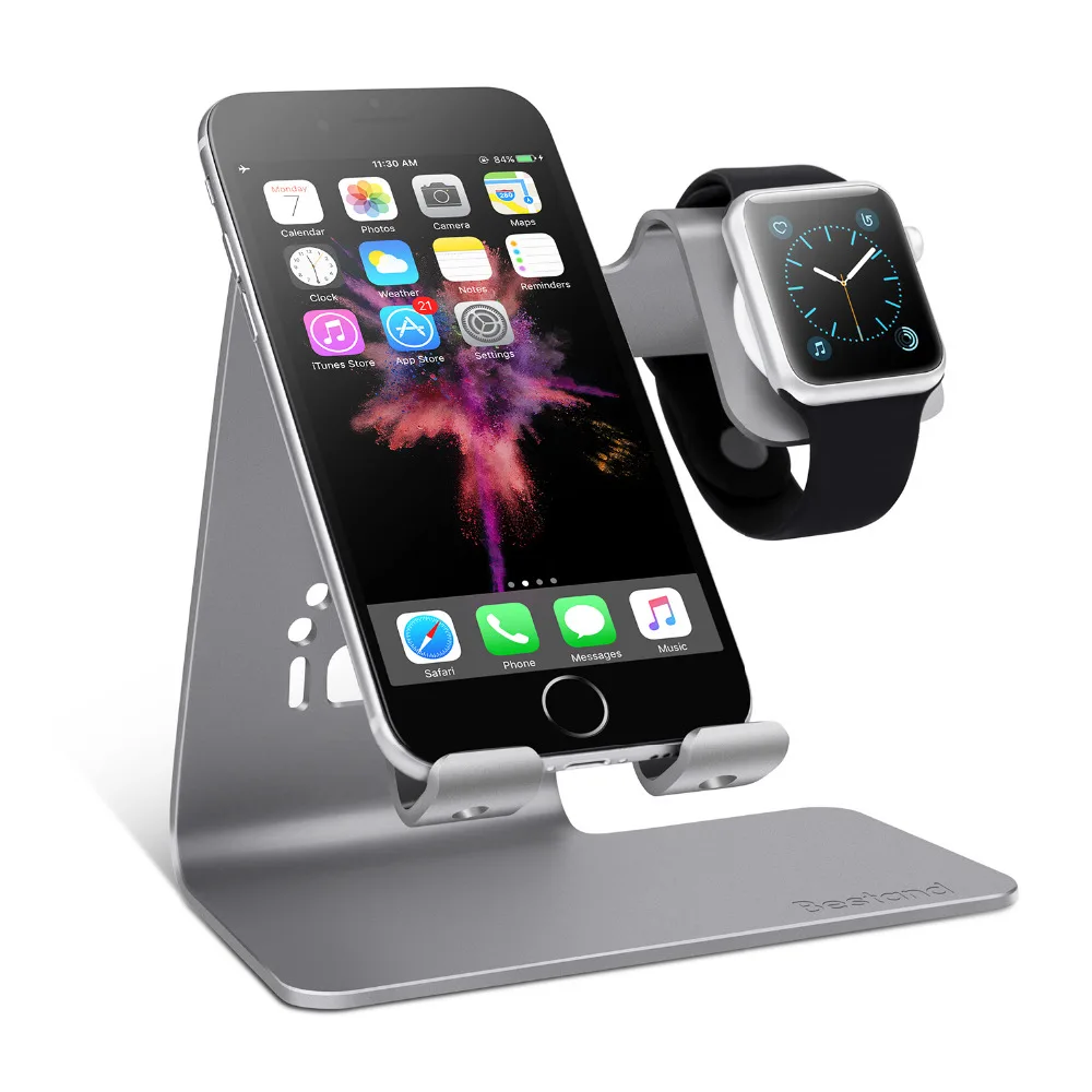 bilder für Spinido 2 in 1 Telefon Uhr Desktop-Tablet Halterung & uhr ladestation halter für apple watch/iphone 7 plus/ipad bilder für Spinido 2 in 1 Telefon Uhr Desktop-Tablet Halterung & uhr ladestation halter für apple watch/iphone 7 plus/ipad