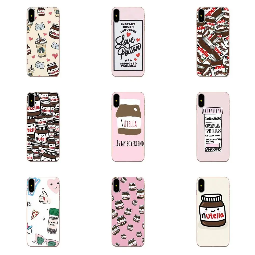 

For Samsung Galaxy Note 5 8 9 S3 S4 S5 S6 S7 S8 S9 S10 mini Edge Plus Lite Special Funny Chills Pills Chocolate Nutella