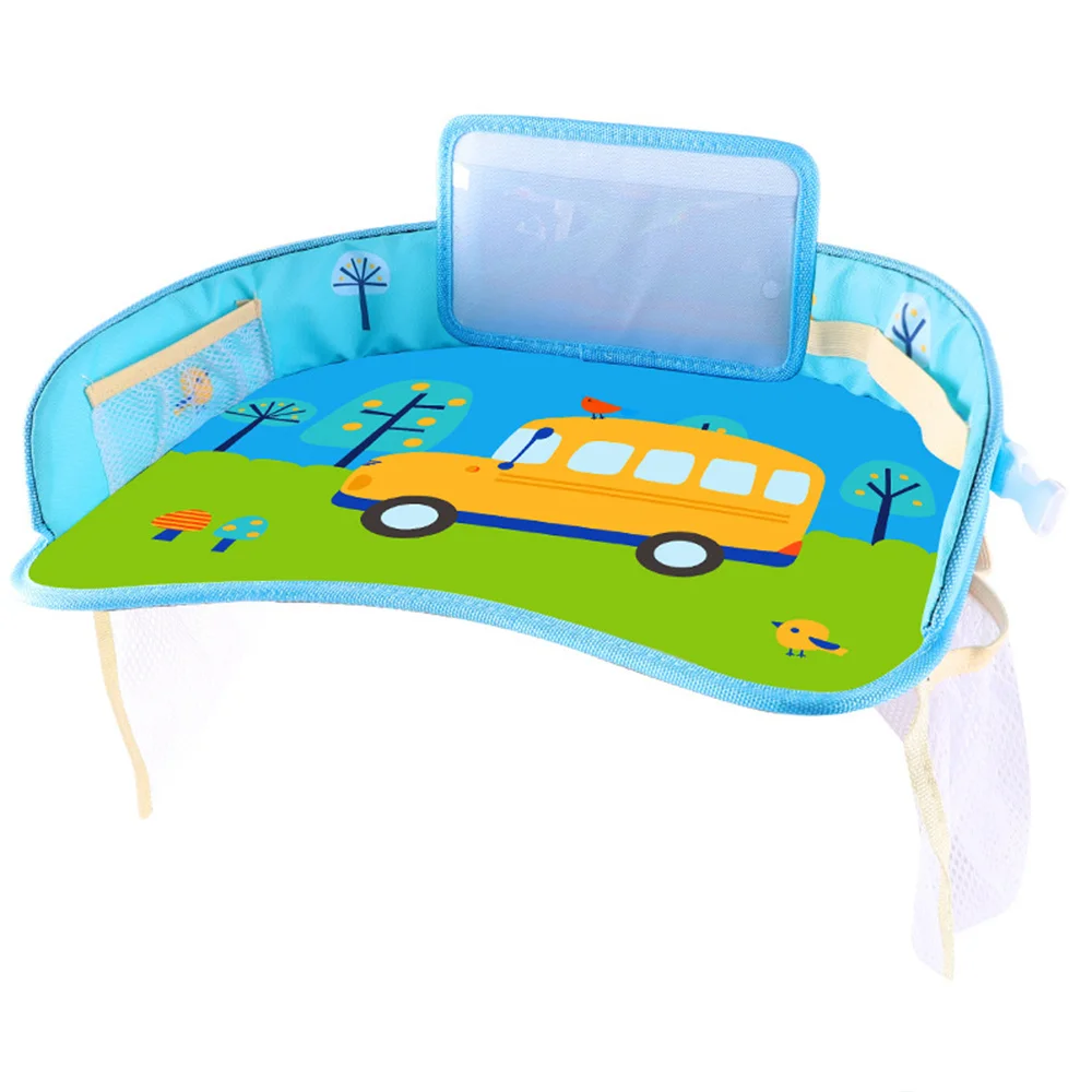 Картонный детский автомобильный безопасный поднос для сиденья, водонепроницаемый держатель для коляски, детский игрушечный пищевой стол для напитков, портативный автомобильный поднос для детского сиденья - Цвет: PJ3623I
