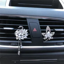 Hazy красивый Хрустальный Лебедь Кулон воздух свежие поставки в автомобиль вентиляционное отверстие орнамент автомобиль освежитель воздуха автомобиля духи