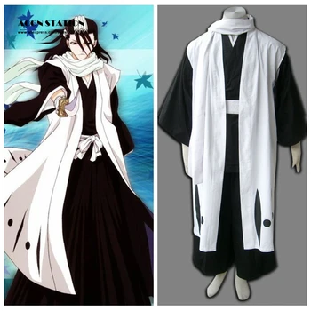 

2018 Adult Bleach Kuchiki Byakuya The team six team Robe Cosplay Costume for Halloween Cotume Tailor-made/Customize for adults