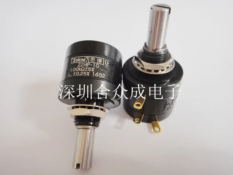 

SAKAE 22HP-10 100K imported multi-turn potentiometer wire wound potentiometer imported genuine switch