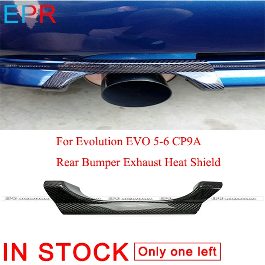 

For Evolution EVO 5-6 CP9A Carbon Fiber Rear Bumper Exhaust Heat Shield Body Kit For Mitsubishi Tuning Exhaust Cover