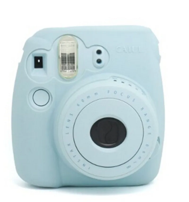 Fashion-Camera-Case-For-Fujinfilm-Instax-Mini-8-Silica-Gel-Material-Blue-XJB791