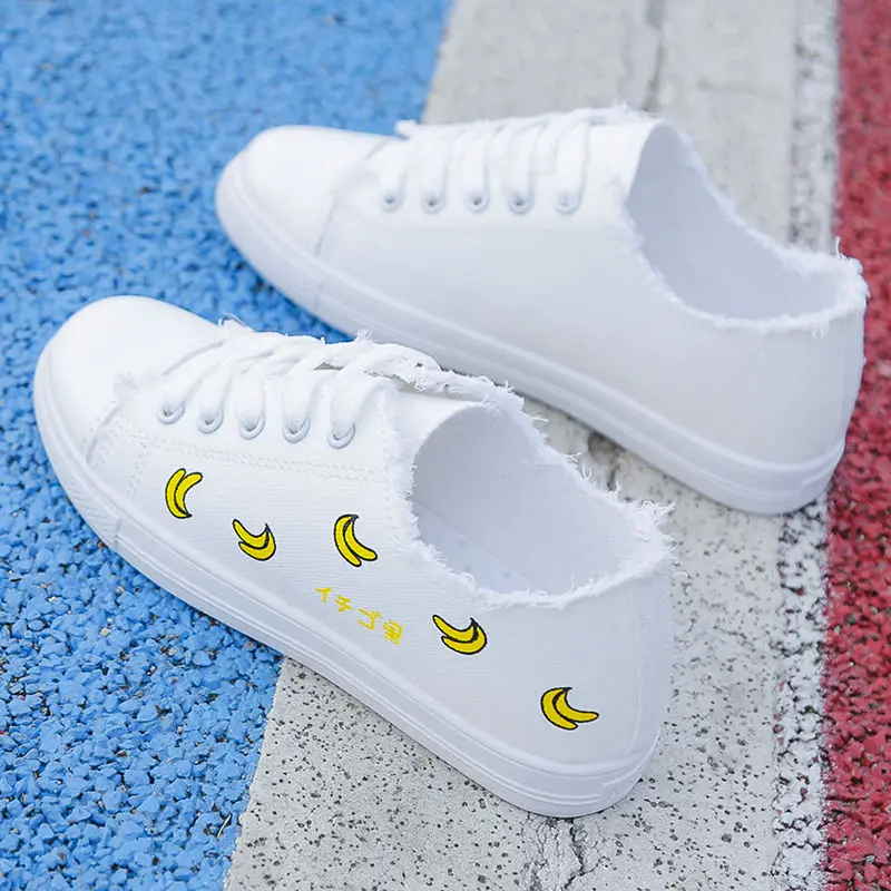 

Canvas shoes women's shoes students Korean version of the wild Harajuku ladies summer white shoes