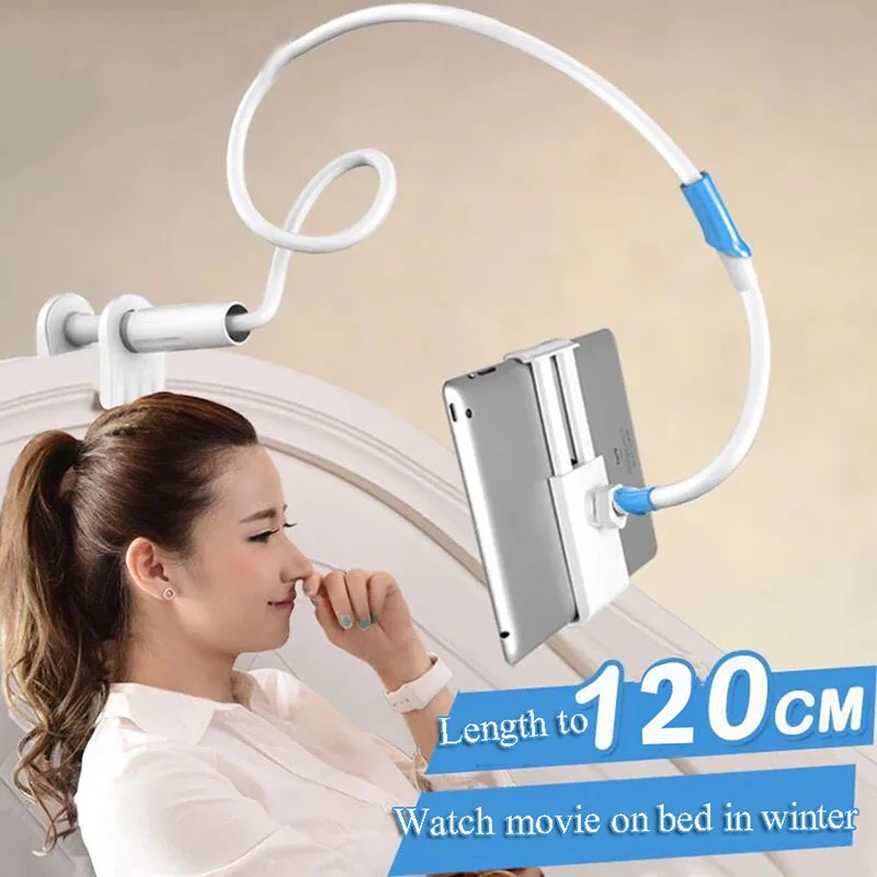 Vmonv 120cm Long Arm Adjustable font b Tablet b font Stand Holder For Ipad Samsung Kindle