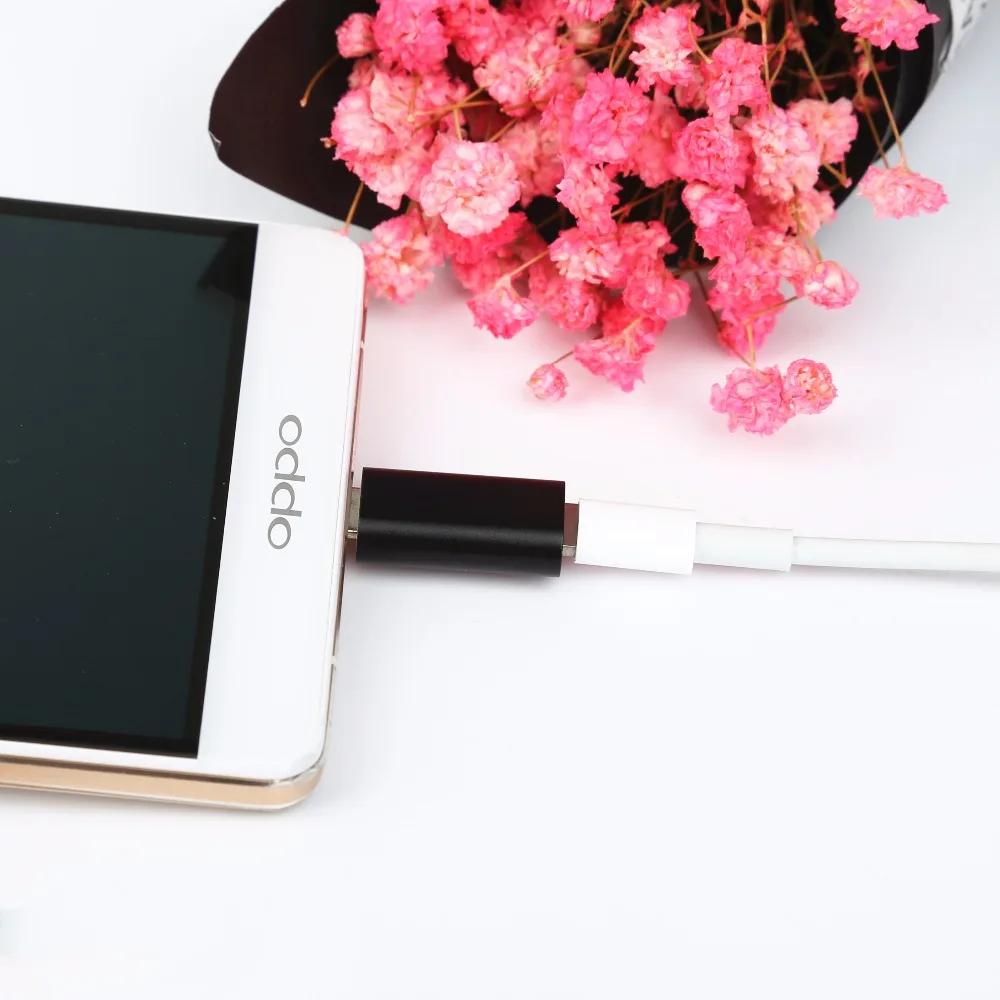 catxaa micro usb male to 8 pin female usb cable converter charging connector small adapter for apple iphone cable android phone