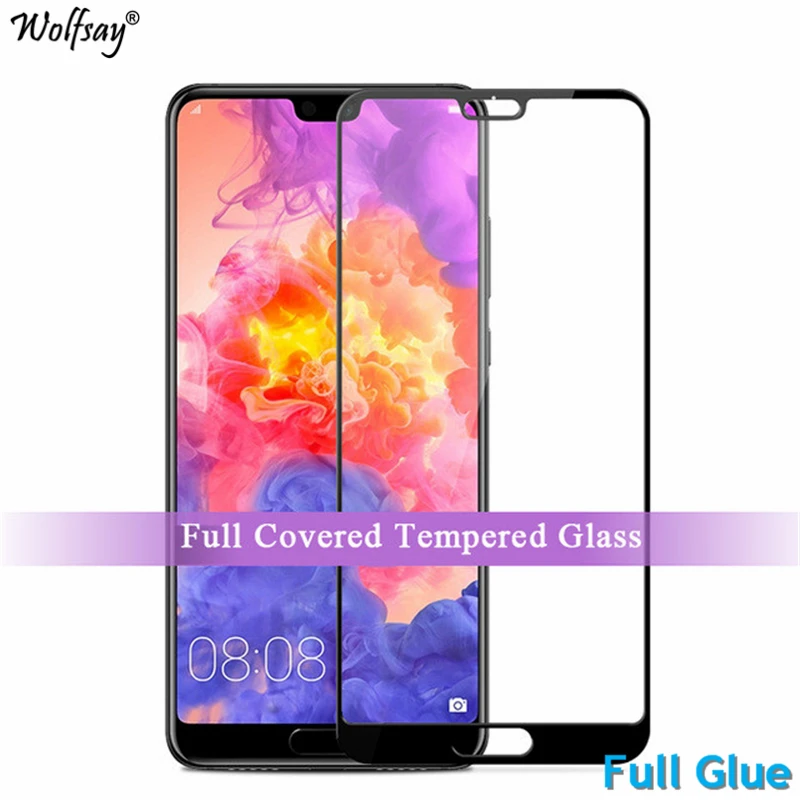 2 шт. защитная пленка для экрана Huawei P20 Pro закаленное стекло полное покрытие 9H 2.5D
