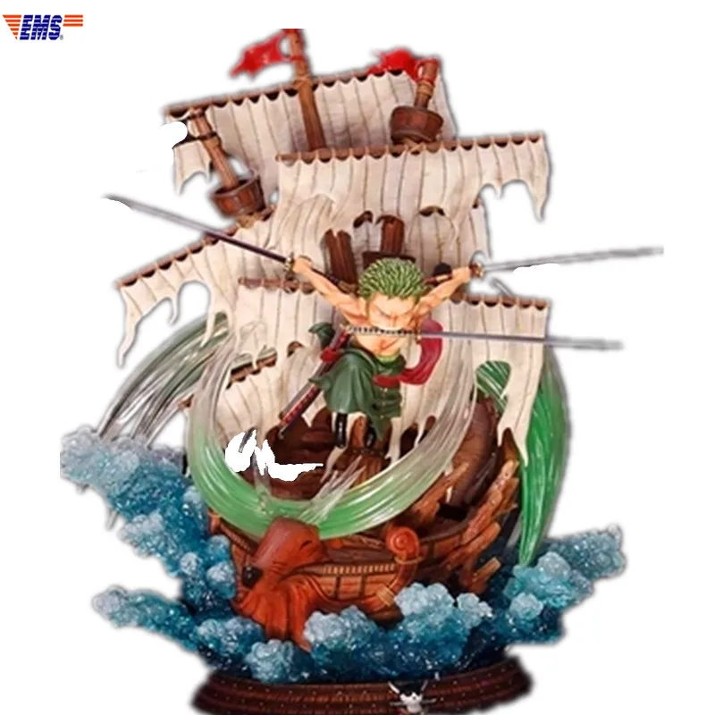 

ONE PIECE The Straw Hat Pirates Roronoa Zoro Santoryu Scenes Statue Action Figure Collection Model Toy X498