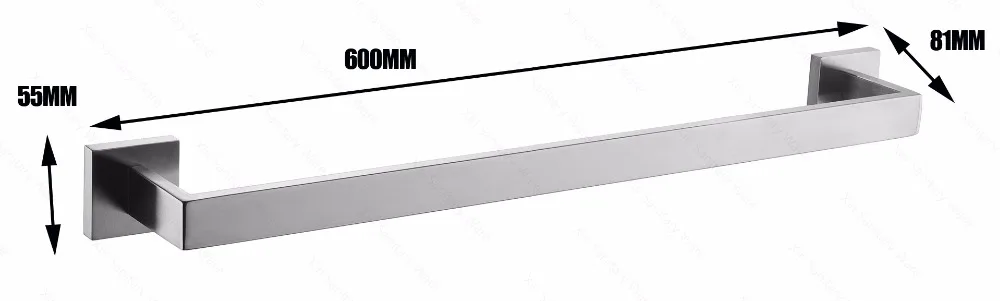 Bathroom accessories Nickel Gold single bathroom hardware pendant 304 stainless steel towel rack bathroom accessories 9234K