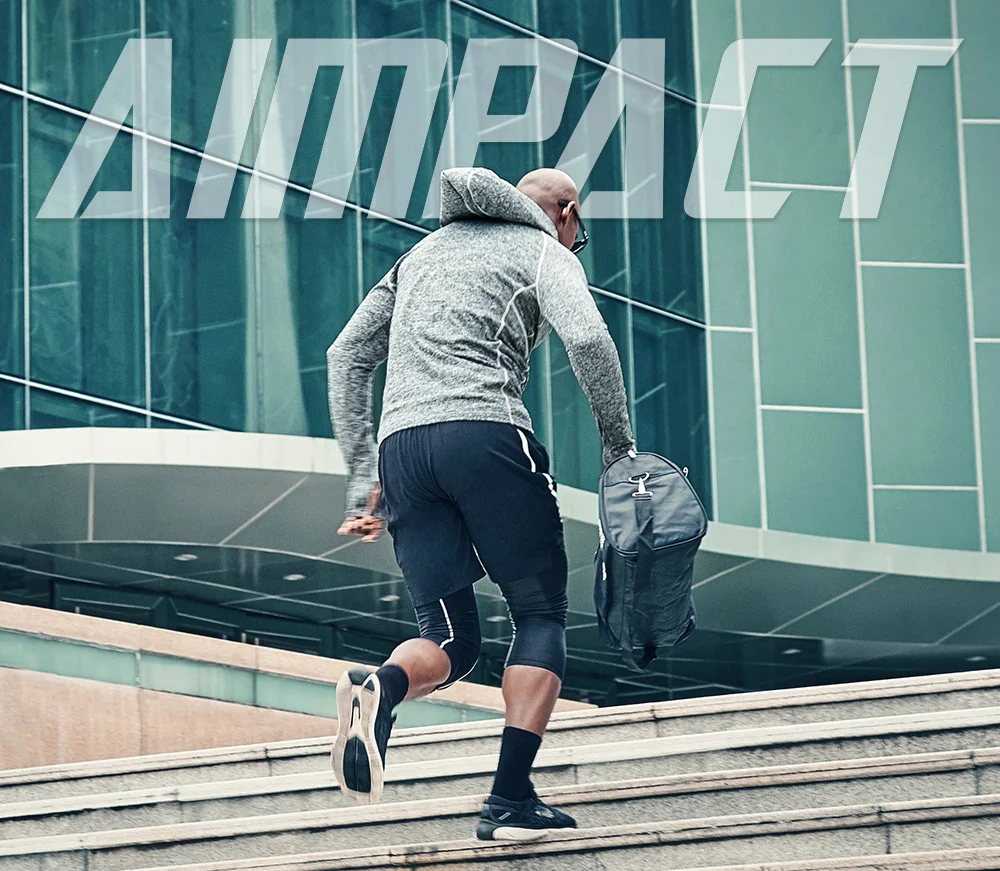 AIMPACT Спортивные Компрессионные куртки Кроссфит фитнес с длинным рукавом рубашки для тренировок Gymi бег светоотражающие спортивная одежда пальто AM4027