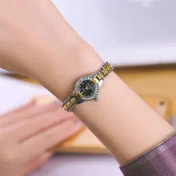 Женская мода Сплав Золота Мини кварцевые браслет наручные часы платье для девочек просто новый известные бренды электронные часы