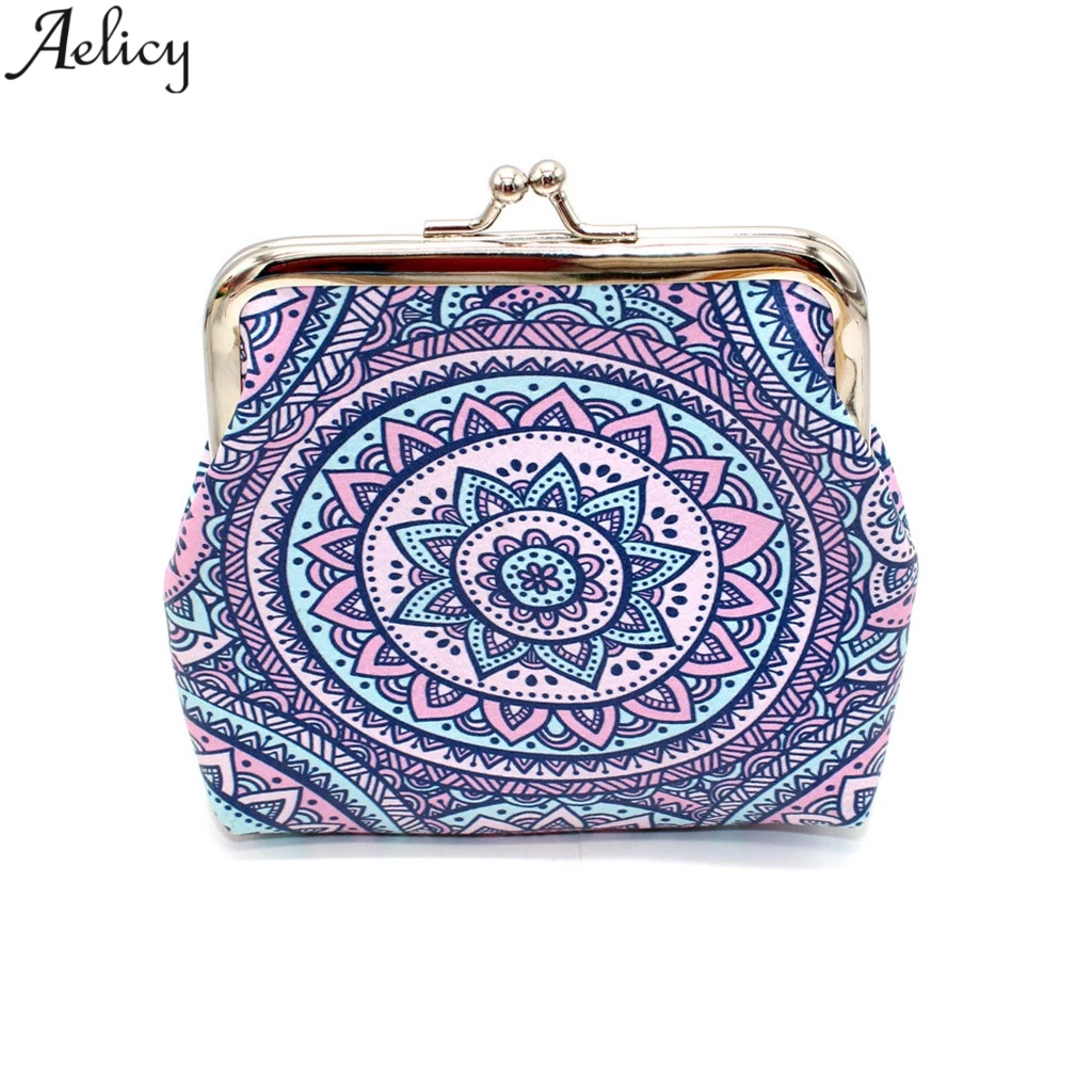 

Aelicy New Printing Leather Coin Purse Women Geometric Hasp Wallet Hand Take Wallet Bag Designed Card Holders Fashion Handbag