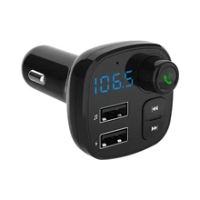 Dual USB 3.1A Quick Charge FM Transmitter Bluetooth Modulator Handsfree Kit Car Audio MP3 Player Dual USB Car Charger TF Card 1pcs fm transmitter aux modulator bluetooth handsfree car kit car audio mp3 player with 3 1a quick charge dual usb car charger