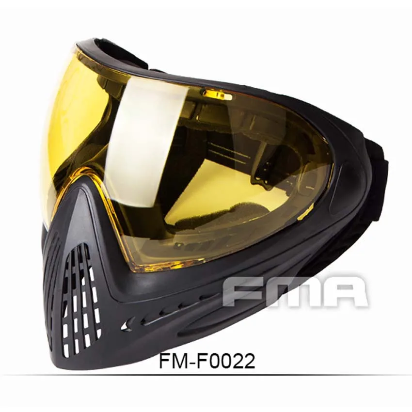 

FMA F1 Outdoor Paintball Airsoft Safety Anti-fog Goggle/Full Face Mask FM-F0022 Free Shipping