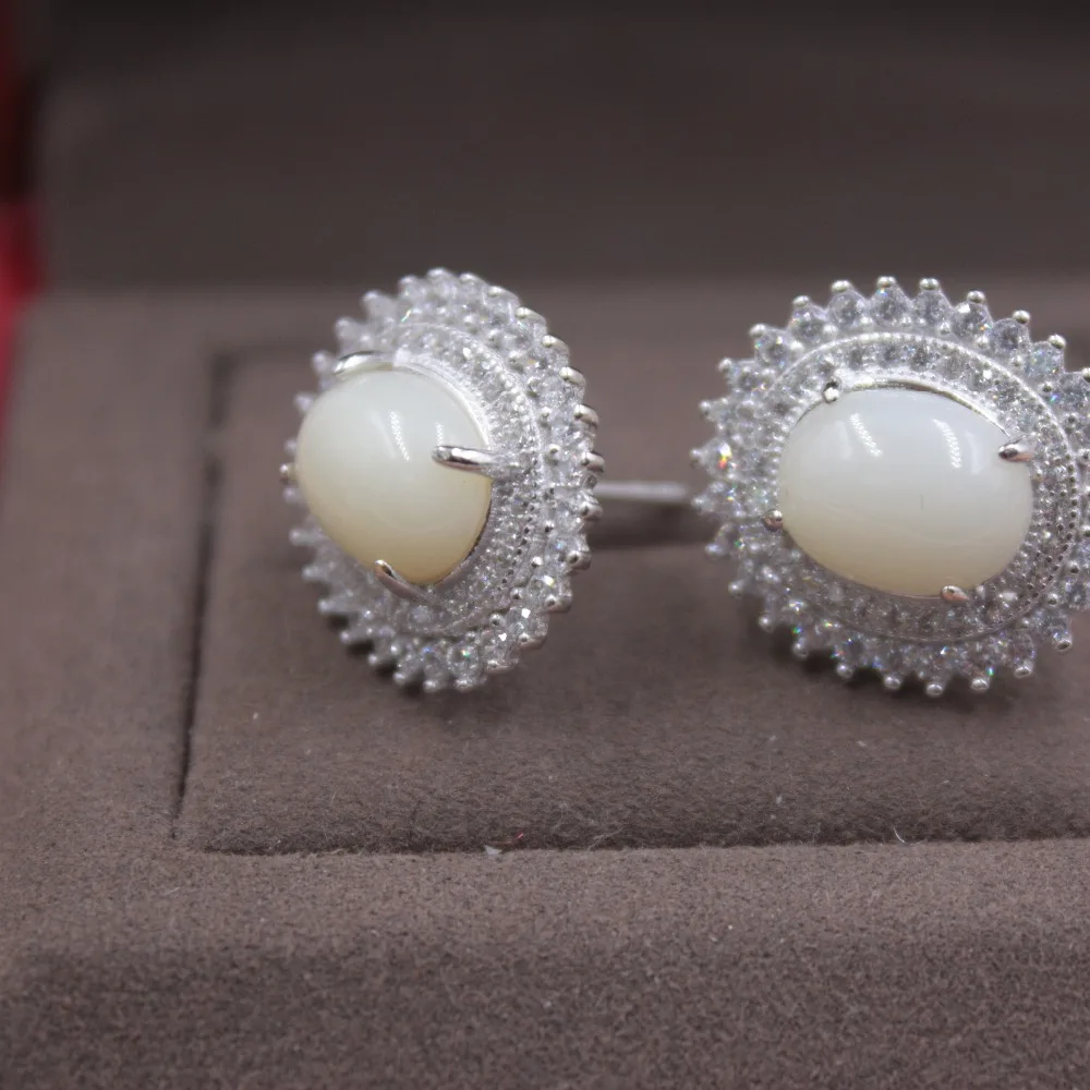 Серьги из чистого серебра S925 пробы гладкие уникальные модные серьги в форме