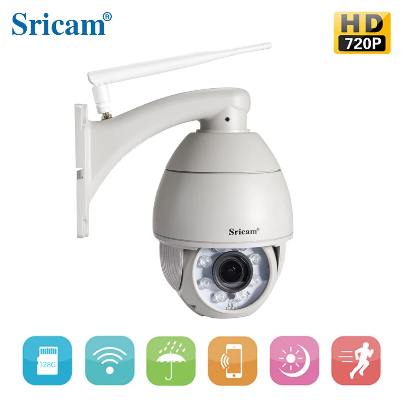 

360 Degree Rotation 5X Zoom 720P Wireless PTZ Speed Dome Camera Support 128G TF Card Storage