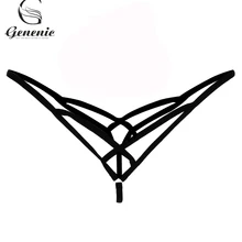 Новинка, сексуальные женские черные трусики с перекрестной повязкой, женское эротическое нижнее белье, микро Т-образная спина, низкая талия, полые стринги, Дамская мода