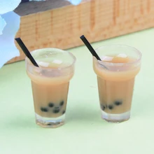 2 шт./лот кукольный дом Миниатюрный чай с молоком чашки еда напиток игрушка украшения