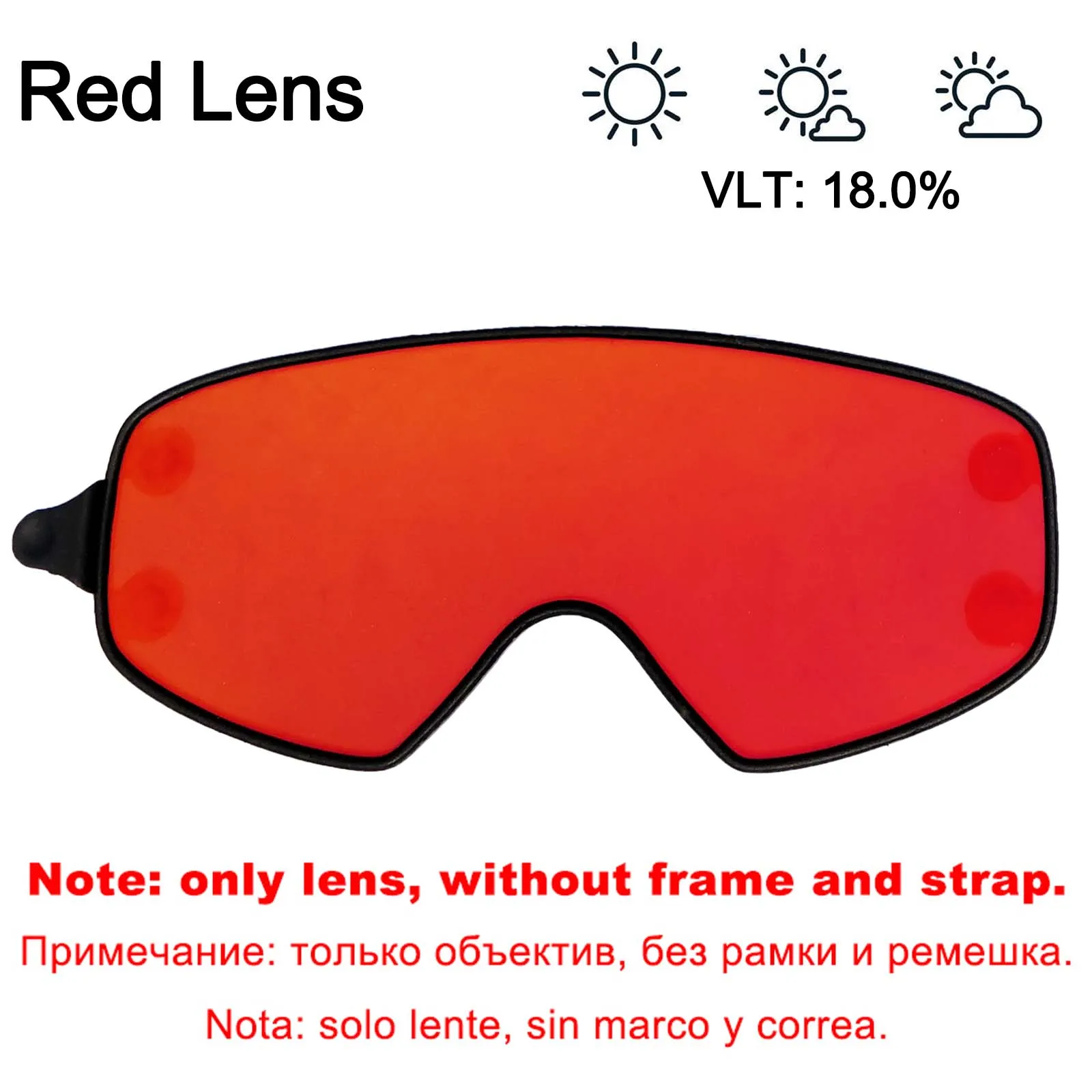 LOCLE Быстро меняющиеся магнитные лыжные очки 2 в 1 мужские и женские очки для сноуборда лыжные очки снежные лыжные очки противотуманные лыжные маски - Цвет: Red Outer Lens