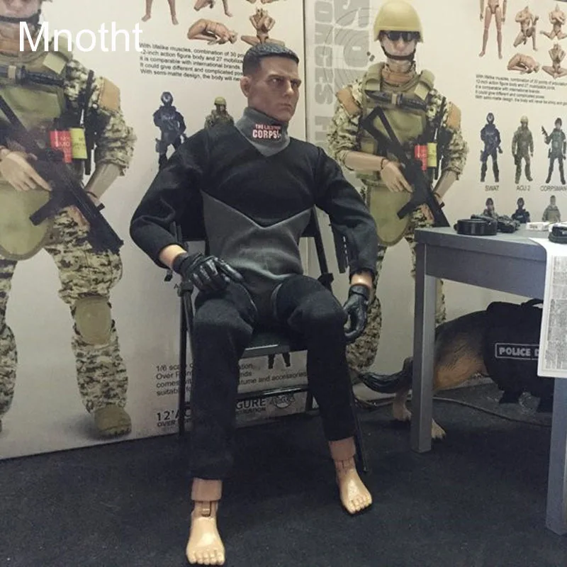 Черный гидрокостюм для дайвинга Mnotht 1/6 Solider аксессуары 12 дюймовых фигурок l30|1/6
