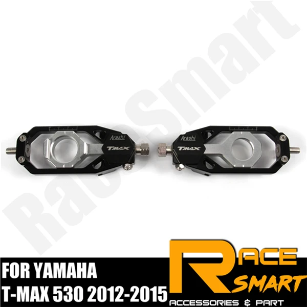 Black Сеть настройщик для YAMAHA XP TMAX 530 Tmax530 натяжители Катена сзади Ось шпинделя Запчасти 2012 2013 TMax - Цвет: Black