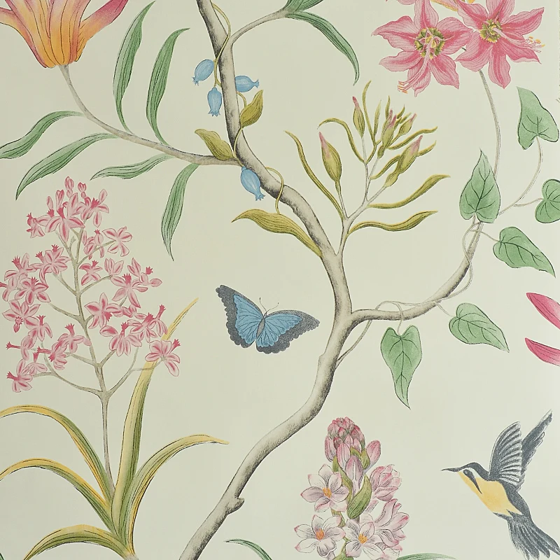 American Style Rustic Wallpaper Roll Vintage Floral Non-woven 3D Butterfly Wall Paper Bedroom Wallpapers Birds,Wall Decals 3D