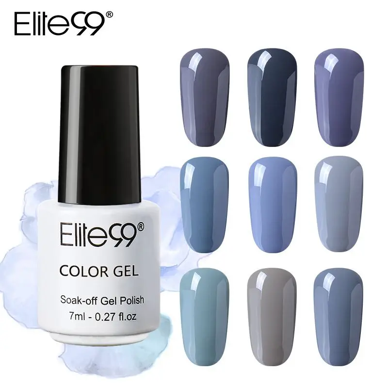 

Elite99 12pcs 7ML Grey Color Series UV Gel Nail Polish Long Lasting Led Nail Gel Enamel Soak Off Sequins UV Nail Varnish Gel