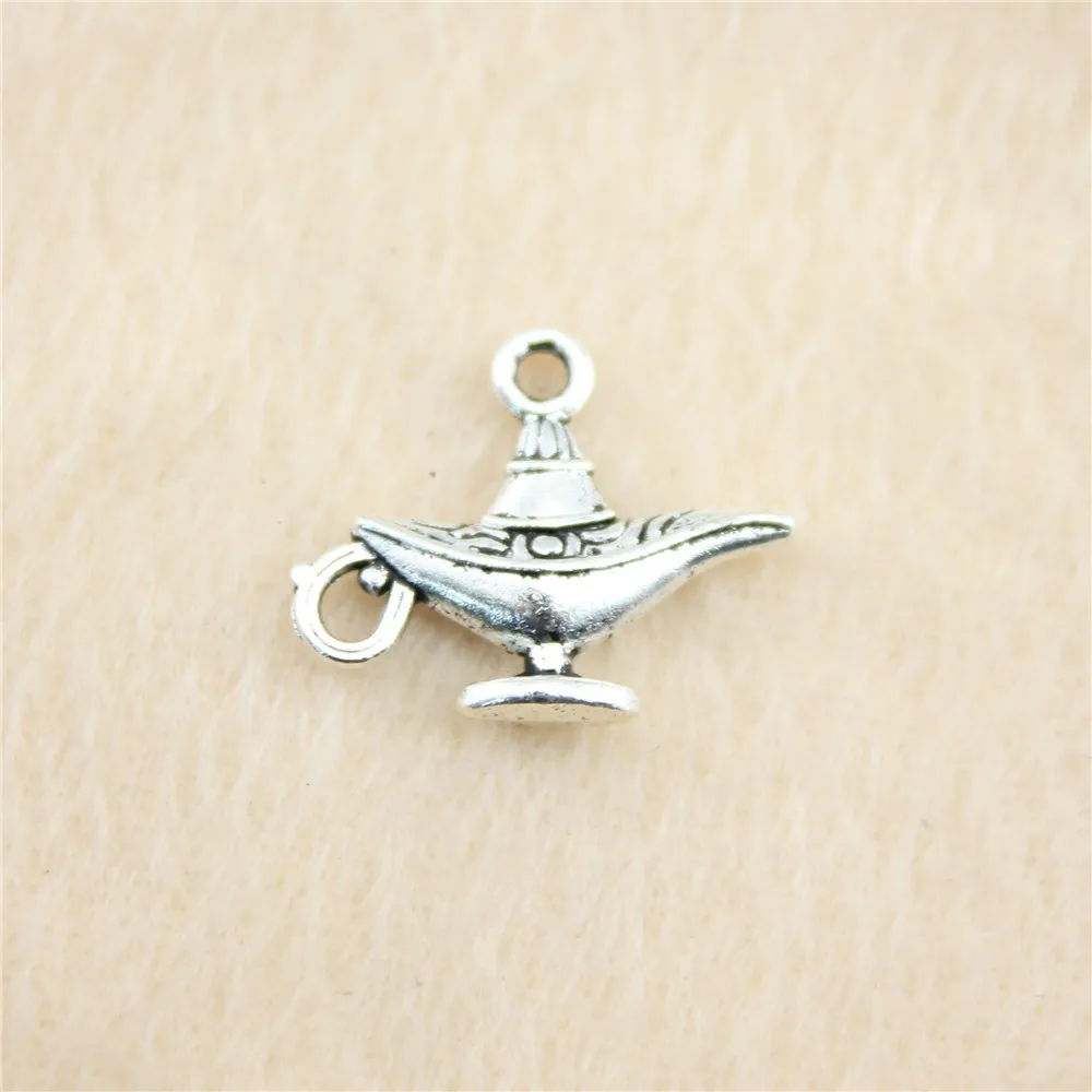 

42 шт./лот 22*18 мм старинные серебряные подвески Aladdin DIY ювелирные изделия для браслета ожерелья серьги