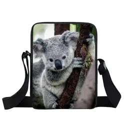 Животного коала панда мини Crossbody Сумка Дети Школьные ранцы Обувь для мальчиков Обувь для девочек Bookbag дети Курьерские сумки Mochila