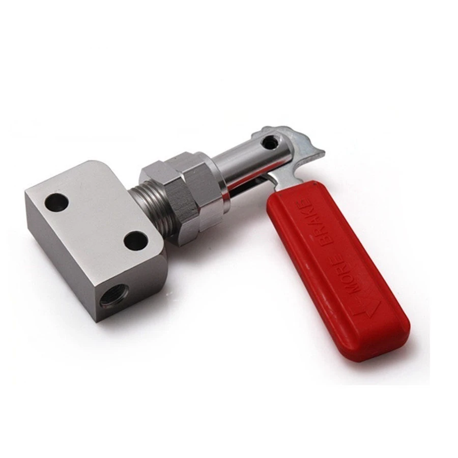 

Brake Proportion Valve Billet aluminium Adjustable Prop Brake Bias Adjuster Racing Car Lever Type( Silver+Red) TT100630