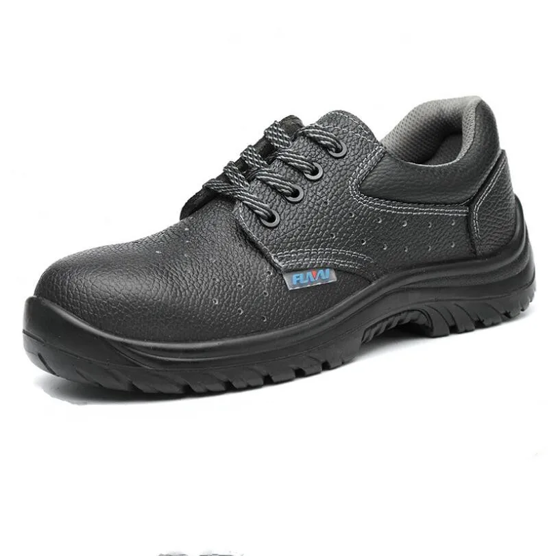 Обувь Мужская Рабочая обувь ботинки из натуральной кожи дышащая изоляция 6 кВ ботинки электрика многофункциональная защитная обувь CS402 - Цвет: Venting hole