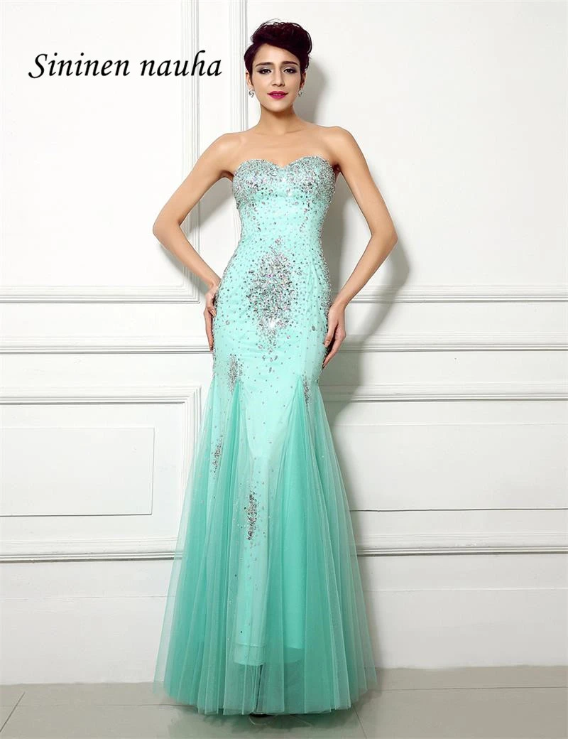 aqua mermaid dress