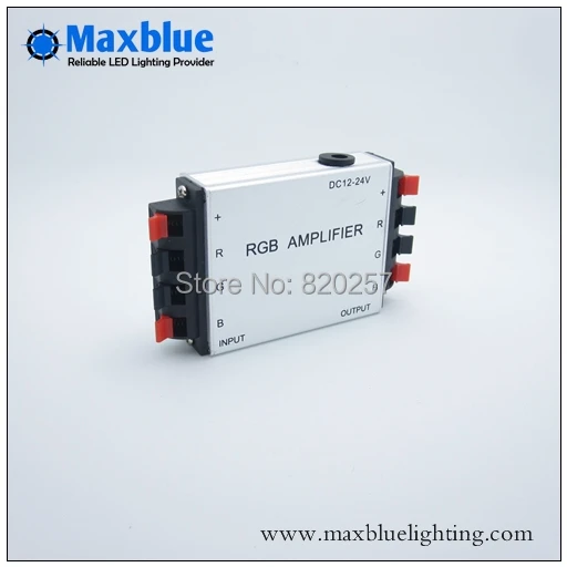 

Free shipping DC12V/24V rgb amplifier for rgb strip connecting