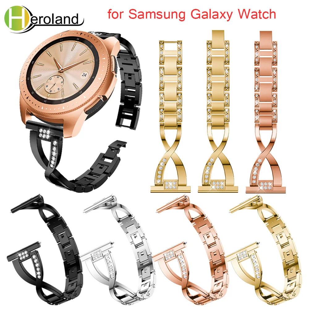 Ремешок сменный из нержавеющей стали для Samsung Galaxy Watch 42 мм 20 мм|Ремешки часов| |