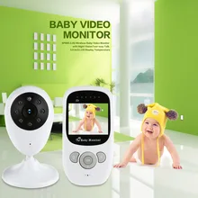 Infantile 2.4 GHz Sans Fil Bébé Radio Baby-Sitter Numérique Vidéo Bébé Moniteur Audio Night Vision Music Affichage de La Température Radio Nounou