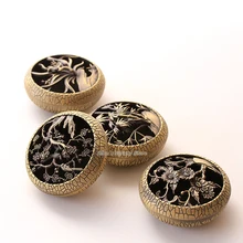 Медь Ладан катушки кадило Ладан горелка металлический Ладан держатель базы буддийский орнамент сливы орхидеи бамбука хризантемы