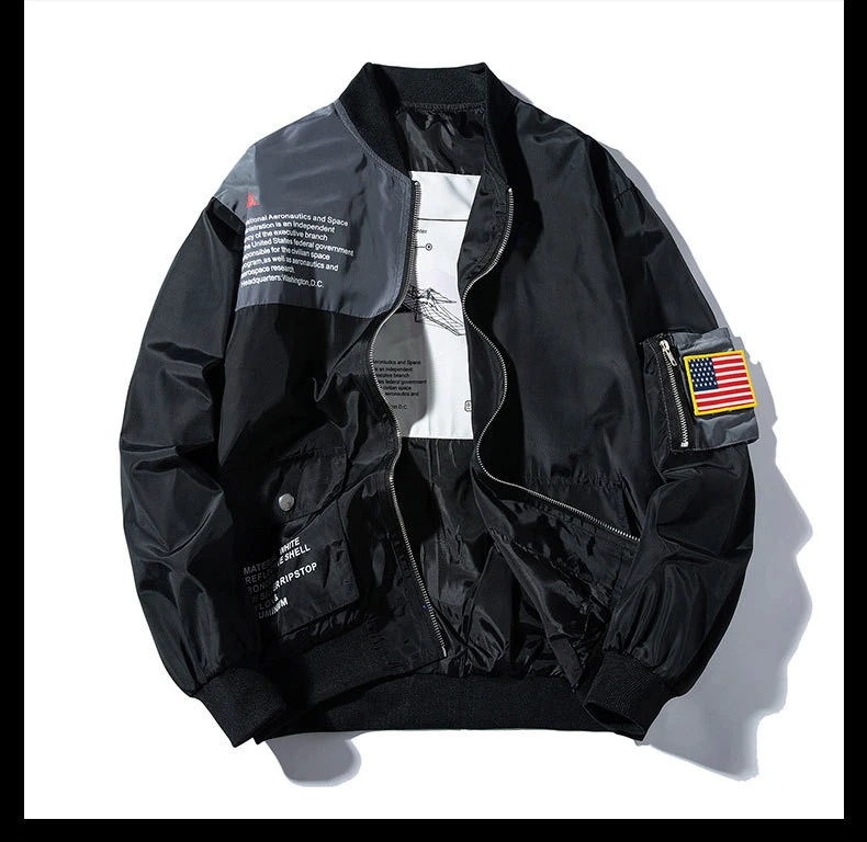 Весна, MA1, мужская куртка-бомбер, верхняя одежда, Япония, военный, летный пилот, куртки, Мужское пальто, верхняя одежда для колледжа, военная куртка