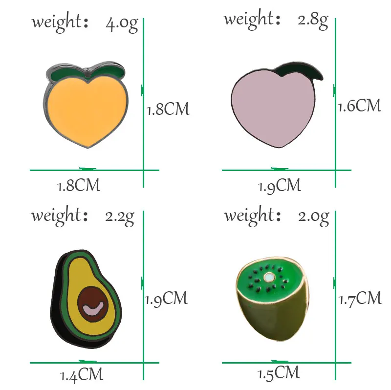 12 стилей, броши с фруктами, яблоко, груша, персик, авокадо, киви, апельсин, лимон, лацкан, эмаль, значок, Винтажная брошь, подарки для женщин, булавки